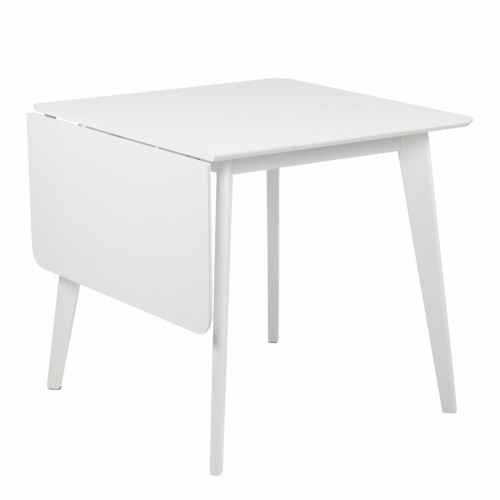 Roxby Square Dining Table in 80-120cm in White