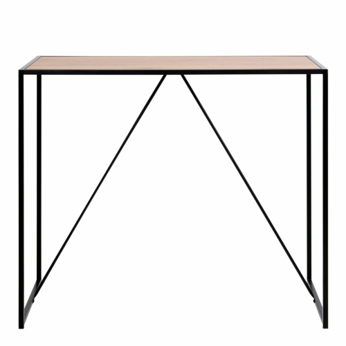 Seaford-Black-Metal-Bar-Table-Oak-Top1.jpg IW Furniture | Free Delivery