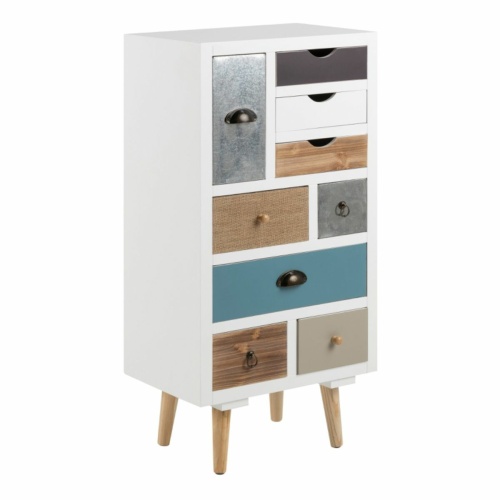 Thais-White-Shabby-Chic-Multi-Coloured-9-Drawer-Chest.jpg IW Furniture | Free Delivery