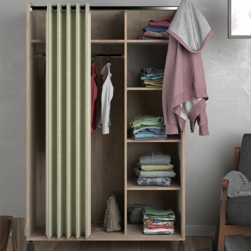 Uppsala Open Mobile Wardrobe Oak