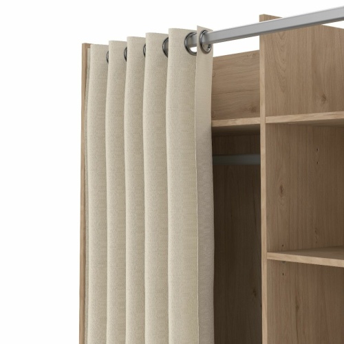 Uppsala Open Mobile Wardrobe Oak