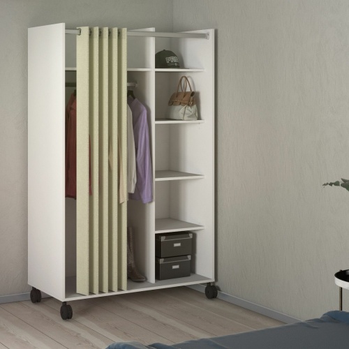 Uppsala Open Mobile Wardrobe White