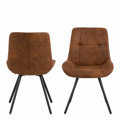Waylor-Dining-Chair-in-Brown-Fabric-Pair1.jpg IW Furniture | Free Delivery