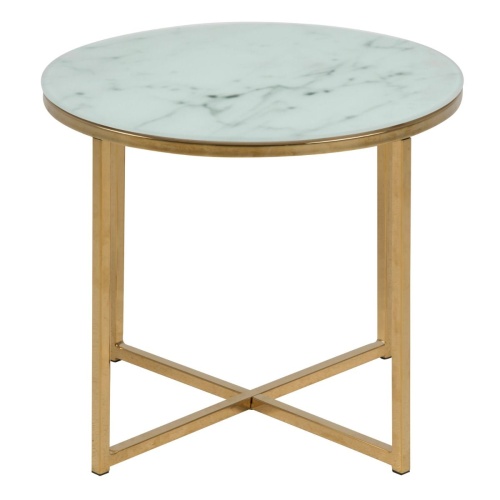 Alisma-Round-Side-Table-White-Marble-Effect1.jpg IW Furniture | Free Delivery