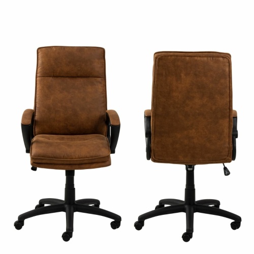 Brad-Swivel-Office-Desk-Chair-Brown1.jpg IW Furniture | Free Delivery