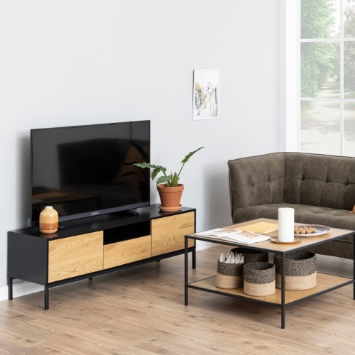 Seaford-2-Door-1-Drawer-TV-Unit-Oak2.jpg IW Furniture | Free Delivery