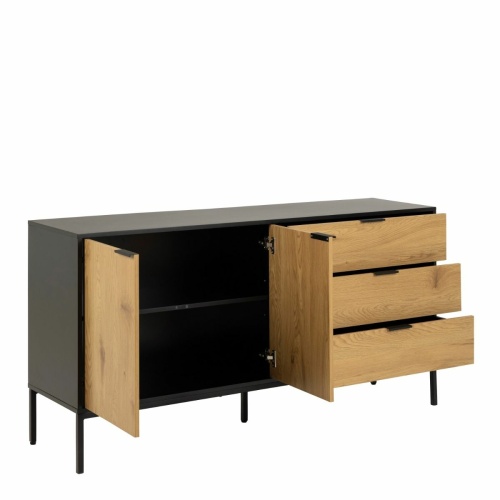 Seaford-2-Door-3-Drawer-Small-Sideboard-Oak3.jpg IW Furniture | Free Delivery