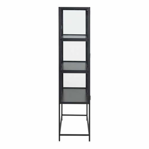 Seaford-2-Glass-Door-Display-Cabinet-Black3.jpg IW Furniture | Free Delivery