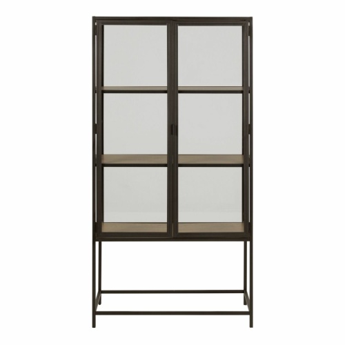 Seaford-2-Glass-Door-Display-Cabinet-Oak1.jpg IW Furniture | Free Delivery