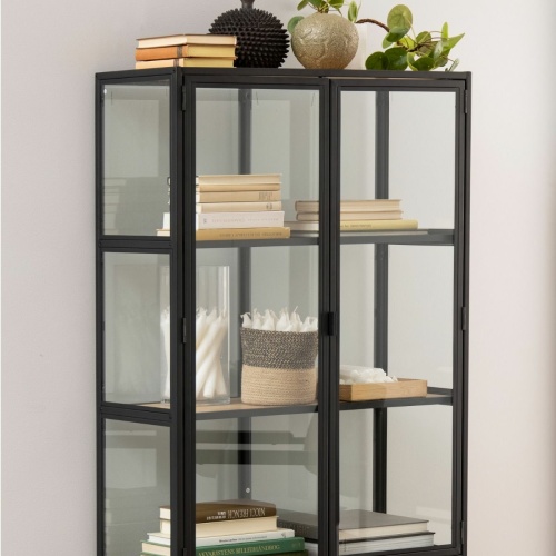 Seaford-2-Glass-Door-Display-Cabinet-Oak4.jpg IW Furniture | Free Delivery