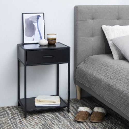 Seaford-Bedside-Table-1-Drawer-Black4.jpg IW Furniture | Free Delivery