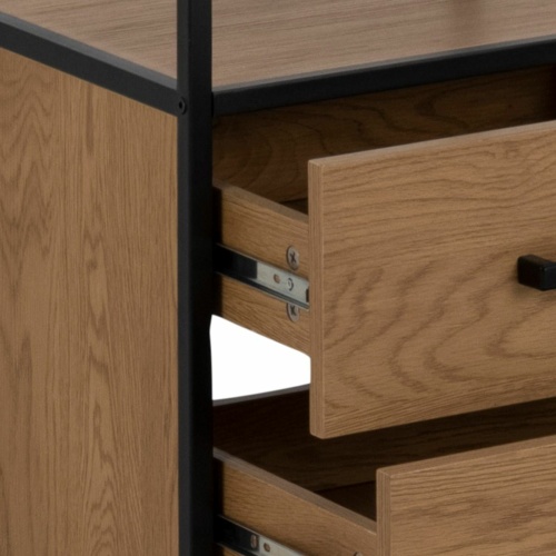 Seaford-Bookcase-2-Drawers-3-Shelves-Oak6.jpg IW Furniture | Free Delivery