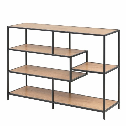 Seaford-Bookcase-4-Oak-Shelves1.jpg IW Furniture | Free Delivery