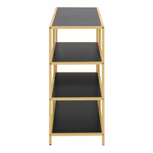 Seaford-Bookcase-Gold-4-Black-Shelves2.jpg IW Furniture | Free Delivery