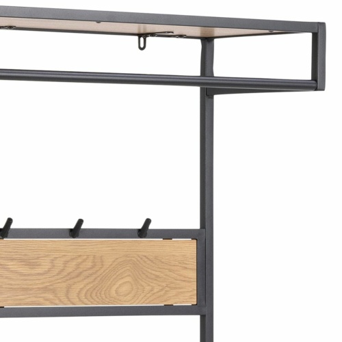 Seaford-Clothes-Rack-3-Shelves-Oak6.jpg IW Furniture | Free Delivery
