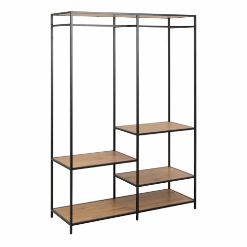 Seaford-Clothes-Rack-4-Oak-Shelves.jpg IW Furniture | Free Delivery