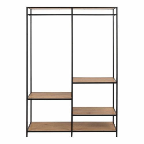 Seaford-Clothes-Rack-4-Oak-Shelves1.jpg IW Furniture | Free Delivery
