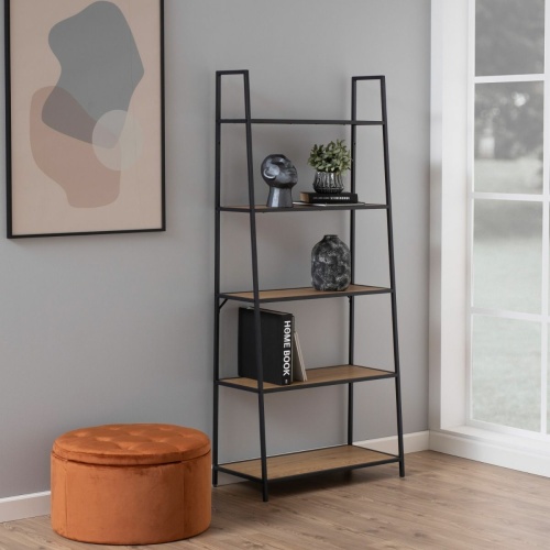 Seaford-Ladder-Bookcase-5-Oak-Shelves3.jpg IW Furniture | Free Delivery