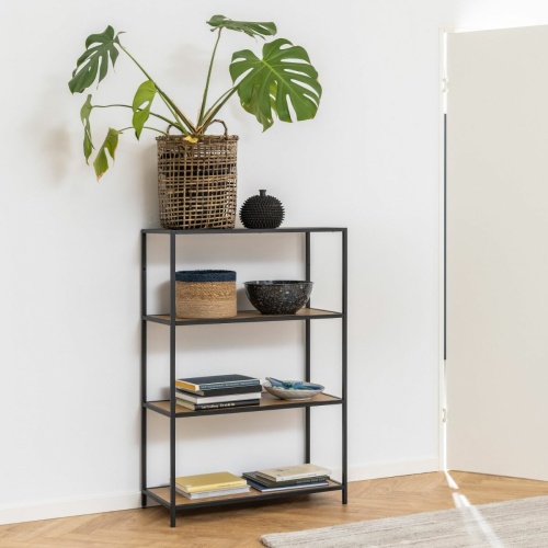 Seaford-Low-Bookcase-3-Oak-Shelves3.jpg IW Furniture | Free Delivery