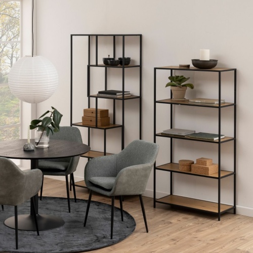Seaford-Low-Bookcase-4-Oak-Shelves4.jpg IW Furniture | Free Delivery