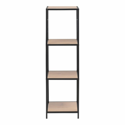 Seaford-Narrow-Bookcase-3-Oak-Shelves1.jpg IW Furniture | Free Delivery