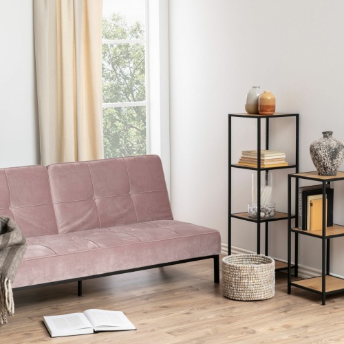 Seaford-Narrow-Bookcase-3-Oak-Shelves3.jpg IW Furniture | Free Delivery