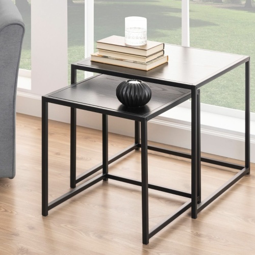 Seaford-Nest-of-Tables-Ash-Black3.jpg IW Furniture | Free Delivery