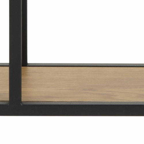 Seaford-Octagonal-Metal-Wall-Shelf-Oak3.jpg IW Furniture | Free Delivery
