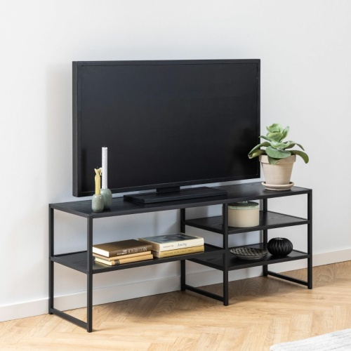 Seaford-Open-TV-Unit-3-Black-Shelves3.jpg IW Furniture | Free Delivery