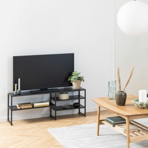 Seaford-Open-TV-Unit-3-Black-Shelves4.jpg IW Furniture | Free Delivery