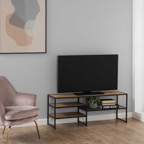 Seaford-Open-TV-Unit-3-Oak-Shelves4.jpg IW Furniture | Free Delivery