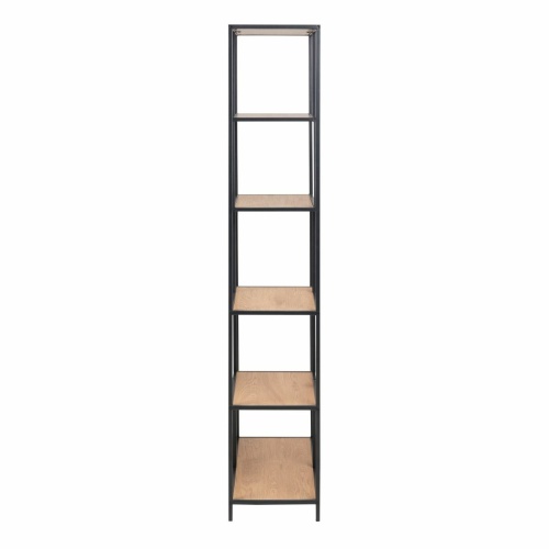 Seaford-Tall-Bookcase-5-Oak-Shelves2.jpg IW Furniture | Free Delivery