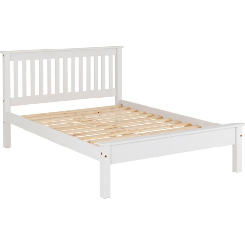 Monaco 4' Bed Low Foot End White
