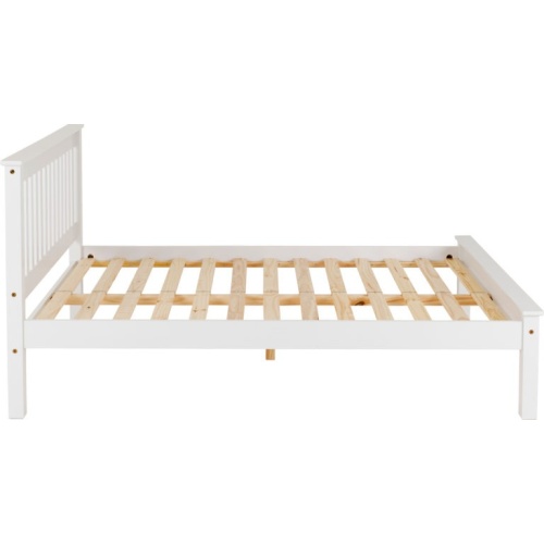 Monaco 4' Bed Low Foot End White