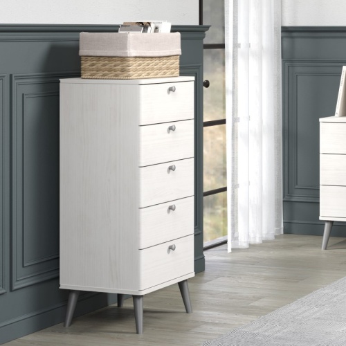 Augusta Curve 5 Drawer Narrow Chest - Image 3