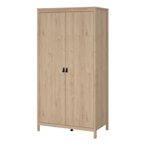 Barcelona 2 Door Wardrobe Oak - Image 3