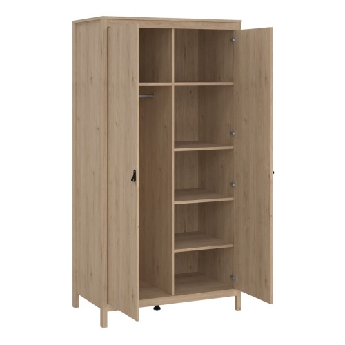 Barcelona 2 Door Wardrobe Oak - Image 4