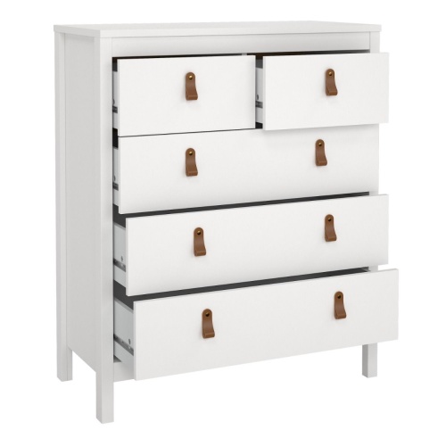 Barcelona Chest 3x2 Drawers White - Image 4