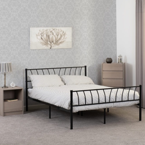 Harlow 4'6 Bed Black