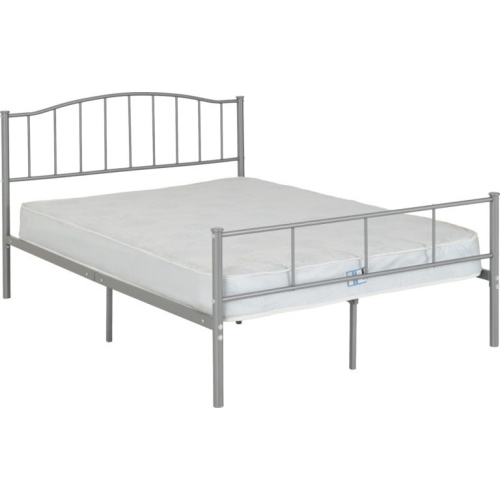 Newton 4'6 Bed Silver