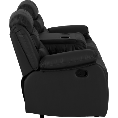 Black 3x2 Recliner Suite