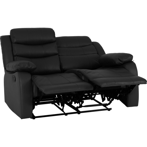 Black 3x2 Recliner Suite