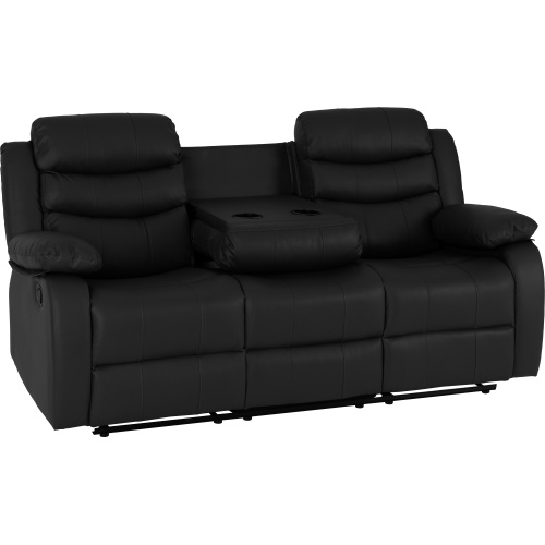 Black 3x2 Recliner Suite