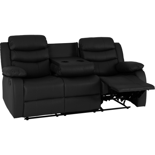 Black 3x2 Recliner Suite