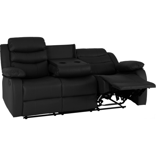 Black 3x2 Recliner Suite