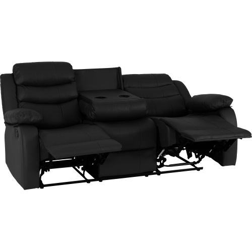 Black 3x2 Recliner Suite