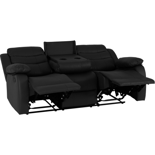 Black 3x2 Recliner Suite