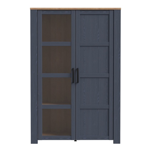 Boho 2 Display Cabinet Navy - Image 3