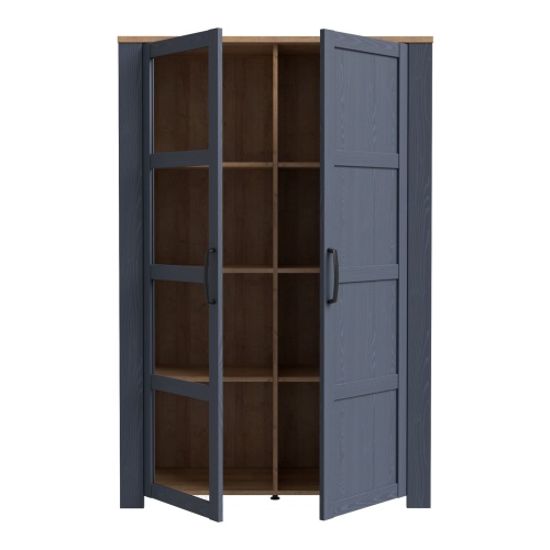 Boho 2 Display Cabinet Navy - Image 5