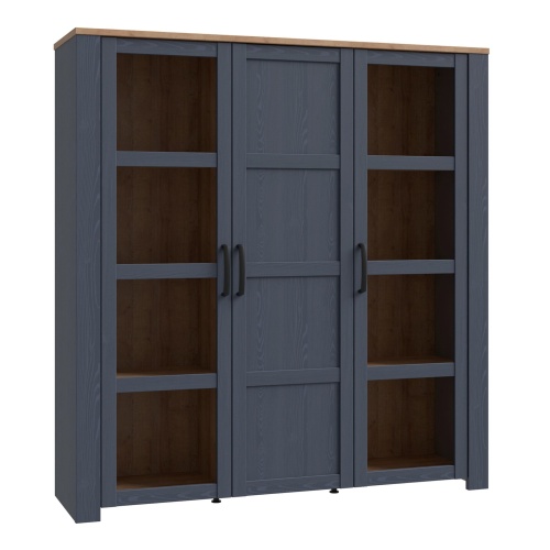 Boho-3-Door-Large-Display-Cabinet-Navy-scaled-1.jpg IW Furniture | Free Delivery